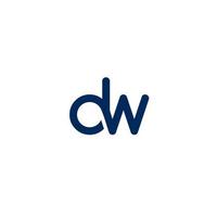 initials dw logo designs vector