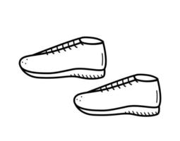 calzado deportivo o de calle. ilustración vectorial de fondo de zapatillas