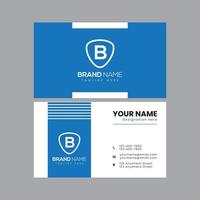 Blue Business Card Template. Professional Business Card Template. Corporate Business Card Template vector