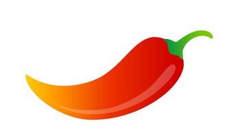 Vector icon of red chilli pepper