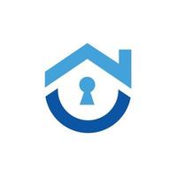 Nice Home Security Icon, Vector Logo Illustration Design