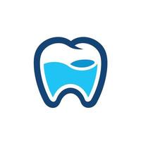 icono de diente fresco, logotipo vectorial. adecuado para clínica dental, laboratorio, aplicación, negocio médico, etc. disponible en formato vectorial eps editable. vector