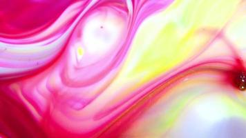 textura de onda de tinta líquida de cores abstratas video