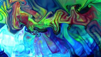 textura de onda de tinta líquida de cores abstratas video