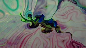Abstract Colours Liquid Ink Wave Texture video