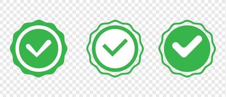 Profile verification check marks icons. Profile verification icons. Set of blue check mark badge icons. Vector illustration. EPS 10