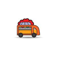 Food truck icon vector