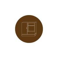 cupboard icon vector illustration template design