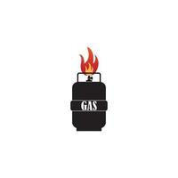 Gas cylinders icon vector