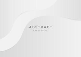 Abstract vector white and gray gradient color curve background