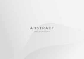 Fondo de curva de color degradado blanco y gris de vector abstracto
