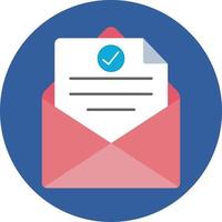Mail Check Isolated Vector icon which can easily modify or edit