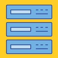 Server hosting Vector icon that can easily modify or edit