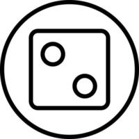Dice Vector icon which is suitable for commercial work and easily modify or edit it
