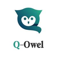 Q Owl Logo vector