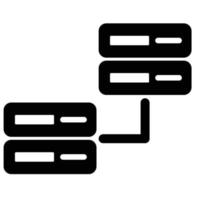 Database server Vector icon that can easily modify or edit