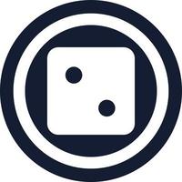 Dice Vector icon which is suitable for commercial work and easily modify or edit it