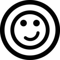 icono de vector de sonrisa que es adecuado para el trabajo comercial y modificarlo o editarlo fácilmente