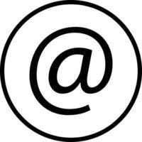 At Sign Vector icon which is suitable for commercial work and easily modify or edit it