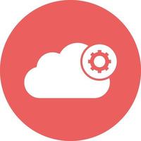 Cloud setting Vector icon that can easily modify or edit