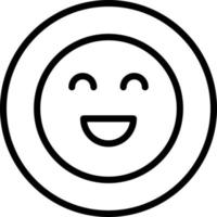 icono de vector de sonrisa que es adecuado para el trabajo comercial y modificarlo o editarlo fácilmente