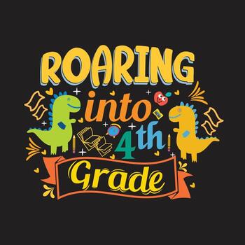 diseño de camiseta de bienvenida de regreso a la escuela con elementos escolares o diseño de tipografía dibujada a mano de regreso a la escuela vector