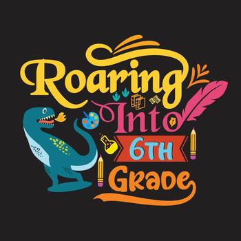 diseño de camiseta de bienvenida de regreso a la escuela con elementos escolares o diseño de tipografía dibujada a mano de regreso a la escuela vector