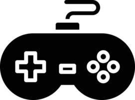 icono de glifo de controlador de juego vector