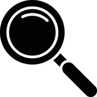 Magnifying Glass  Glyph Icon vector