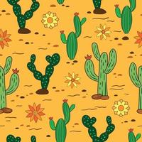 Vintage Seamless Vector Western Pattern. Arizona Desert Vibes Pattern for Printing and Decoration and Scrapbooking