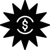 Sticker Glyph Icon vector
