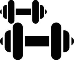 Dumbbells Glyph Icon vector