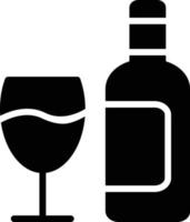 Wine Glyph Icon vector