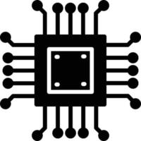 Microchip Glyph Icon vector