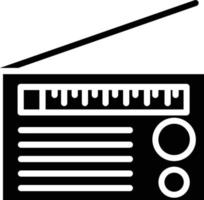 Radio Glyph Icon vector