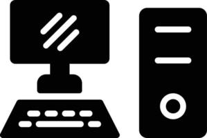 Personal Computer Glyph Icon vector