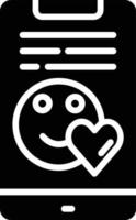 Love Glyph Icon vector