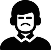 Upset Glyph Icon vector