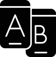 Ab Testing Glyph Icon vector