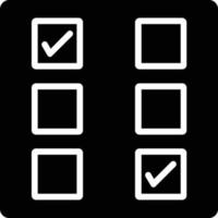 Checkbox Glyph Icon vector