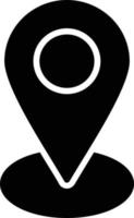 Location Glyph Icon vector