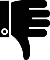 Dislike Glyph Icon vector