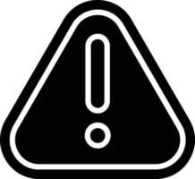 Warning Glyph Icon vector