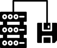 Data Base Glyph Icon vector