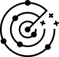 Radar  Glyph Icon vector