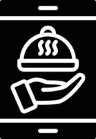 Order Food Glyph Icon vector