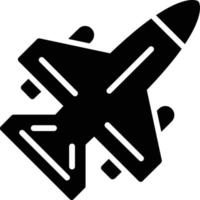 jet  Glyph Icon vector
