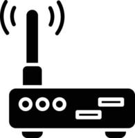 Wireless Router Glyph Icon vector