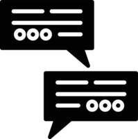 Message Glyph Icon vector