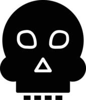 Skull Glyph Icon vector